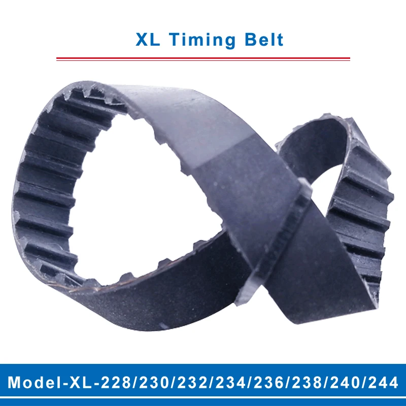 XL timing belt model-228XL/230XL/232XL/234XL/236XL/238XL/240XL/244XL belt teeth pitch 5.08mm width 10/15mm for XL timing pulley