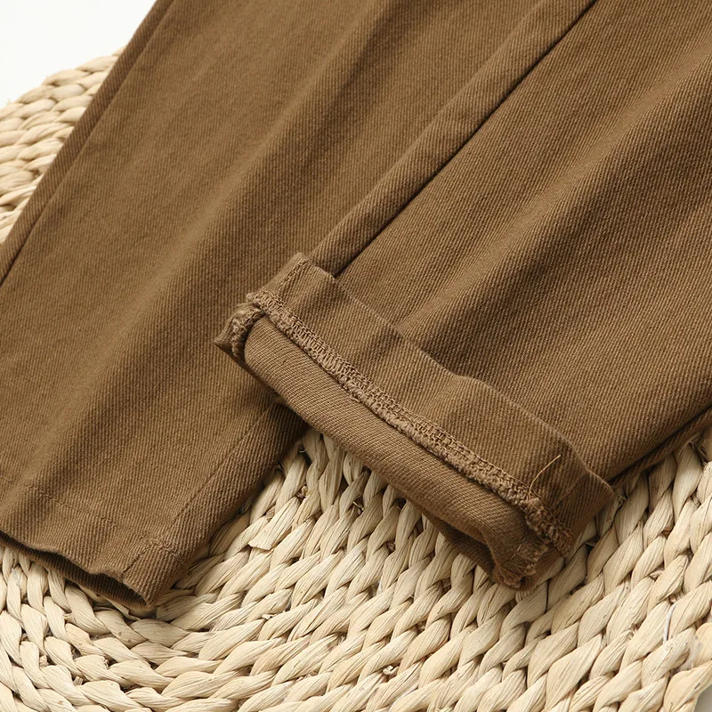 Pantaloni taglie forti per le donne in primavera e autunno Indossano pantaloni casual elasticizzati in vita elasticizzata tinta unita di grandi dimensioni per donne grasse