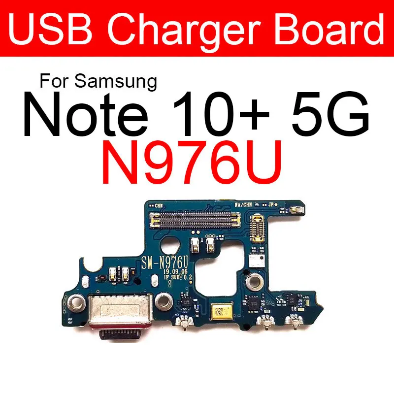 USB Charger Charging Port Jack Board For Samsung Galaxy Note 10+ Plus N976V N970V N976B/N N976F N976U N9760 Repair Parts