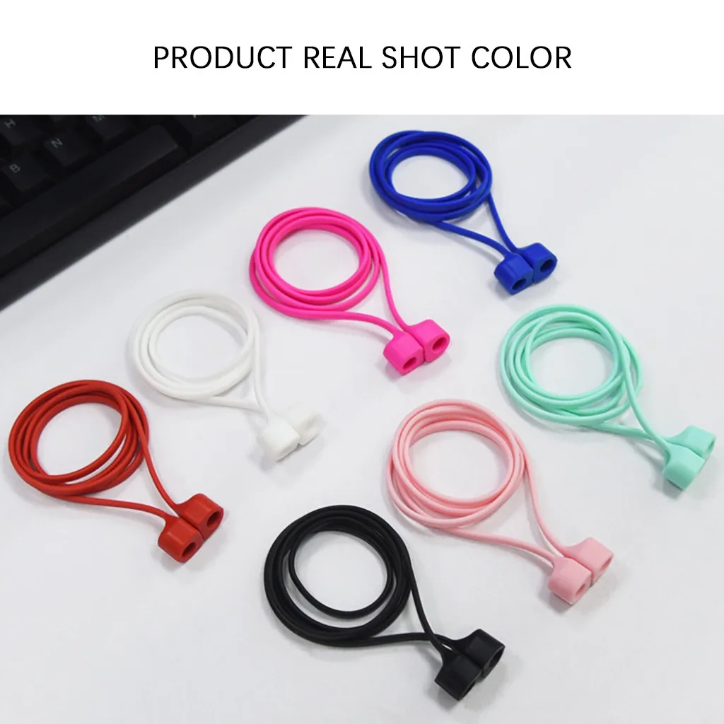 Anti Lost Strap Magnetic String Rope For AirPods Pro Strap Silicone Headset Hanging Neck Rope For AirPods 3 1 2 Cable Lanyard