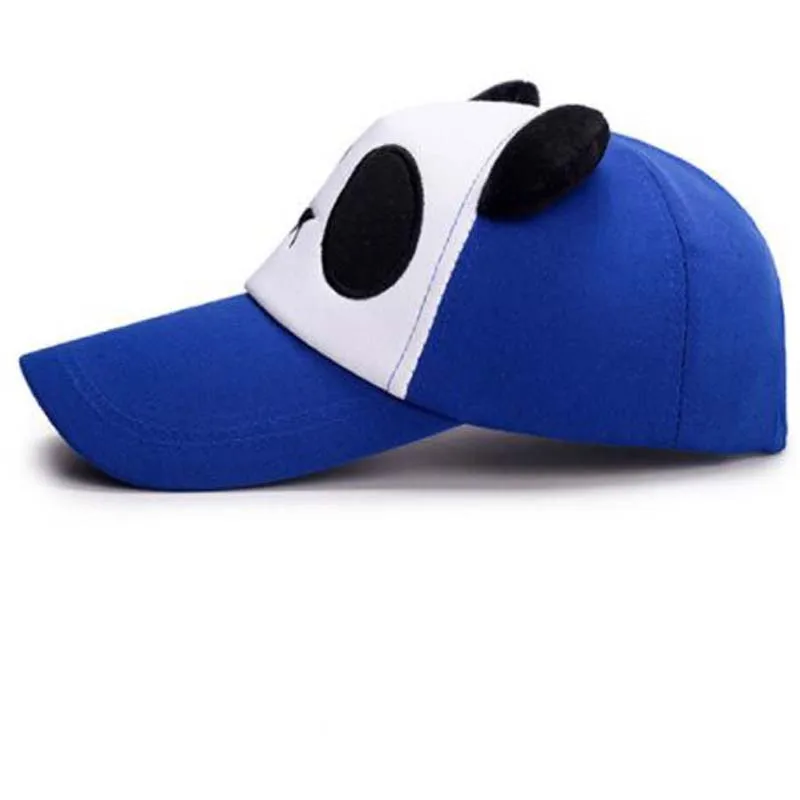 Korean  Lover Panda Cartoon Head Parent-child Baseball Cap Spring Autumn Cotton Hats For Men Women Kids Casquette