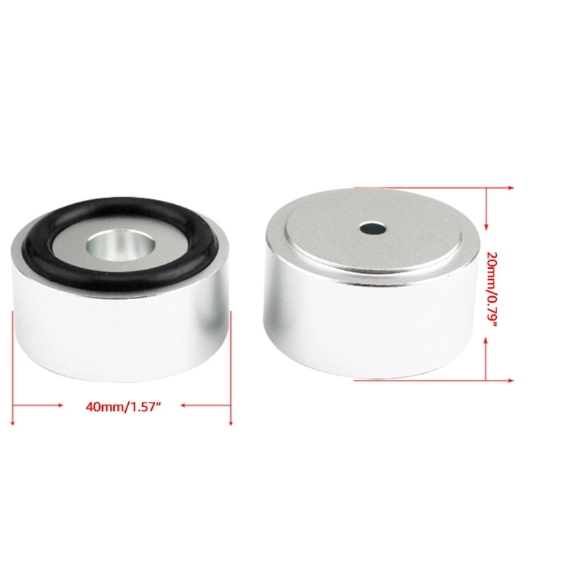 Speaker Cabinet Rubber Feet Speaker Feet Isolation Aluminum Alloy Speaker Feet 4pcs/set Shock-absorbing Feet Hifi Audio
