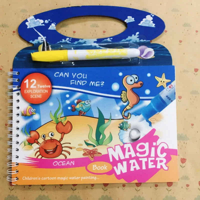 Magic Water Painting Book Coloring Book Kindergarten Environmental Protection Color Painting Board Toy Gift Painting Children