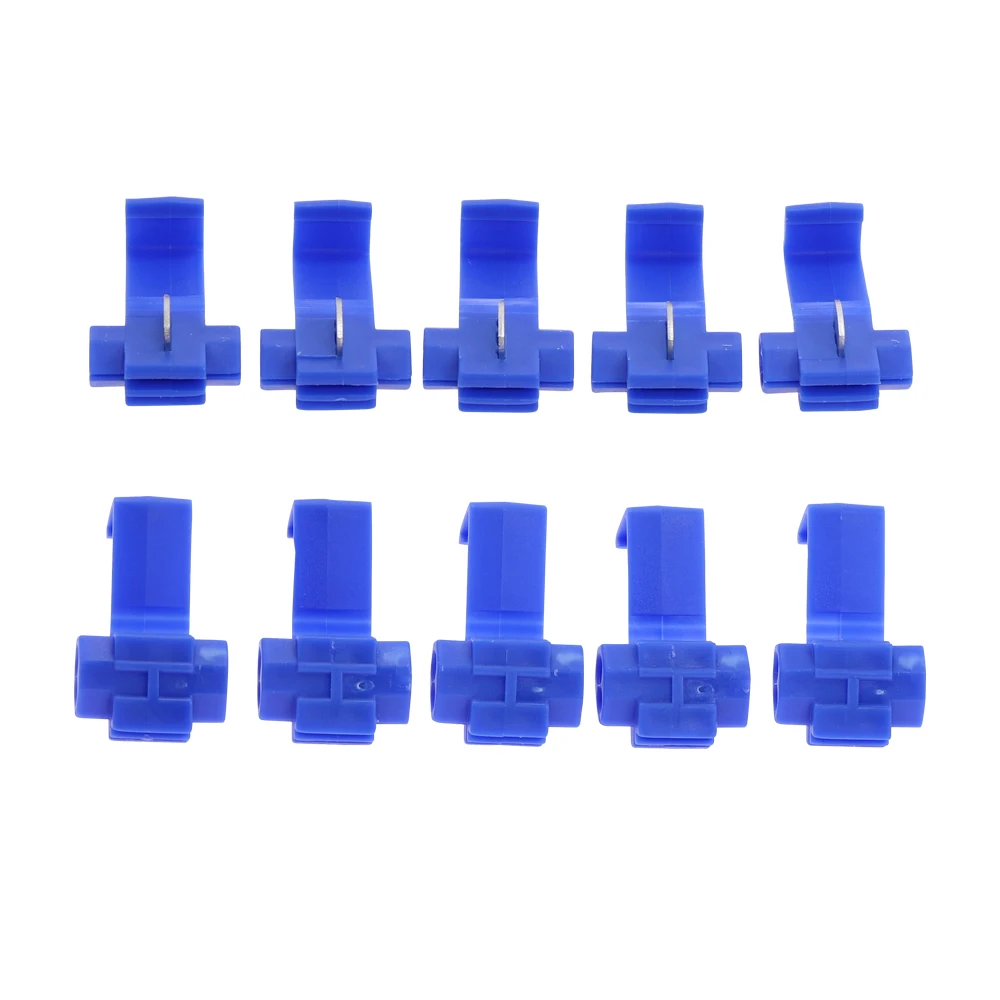 10/20pcs Electrical Cable Connectors Fast Quick Splice Lock Wire Terminals Crimp Wire Connector Blue