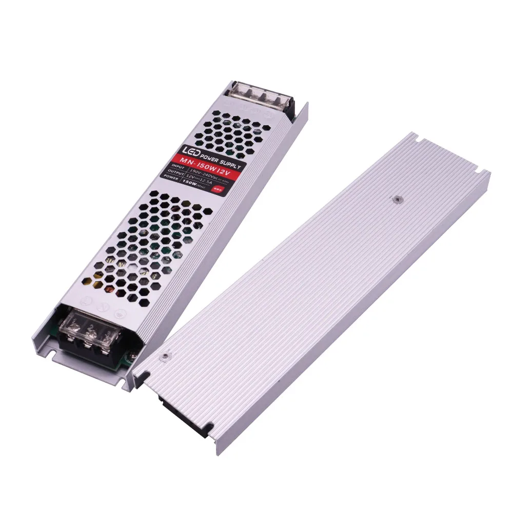 Ultra Thin LED Power Supply DC12V 24V Lighting Driver Transformers 60W 100W 150W 200W 300W AC190-240V Driver For LED Strips