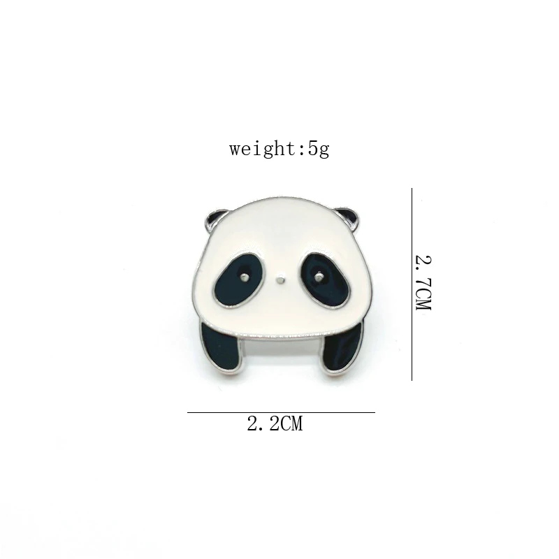 Cartoon Cute Animals Panda Enamel Pins Fun Red Panda Avatar Alloy Brooch Badge Clothes Accessories Sweet Jewelry Gifts