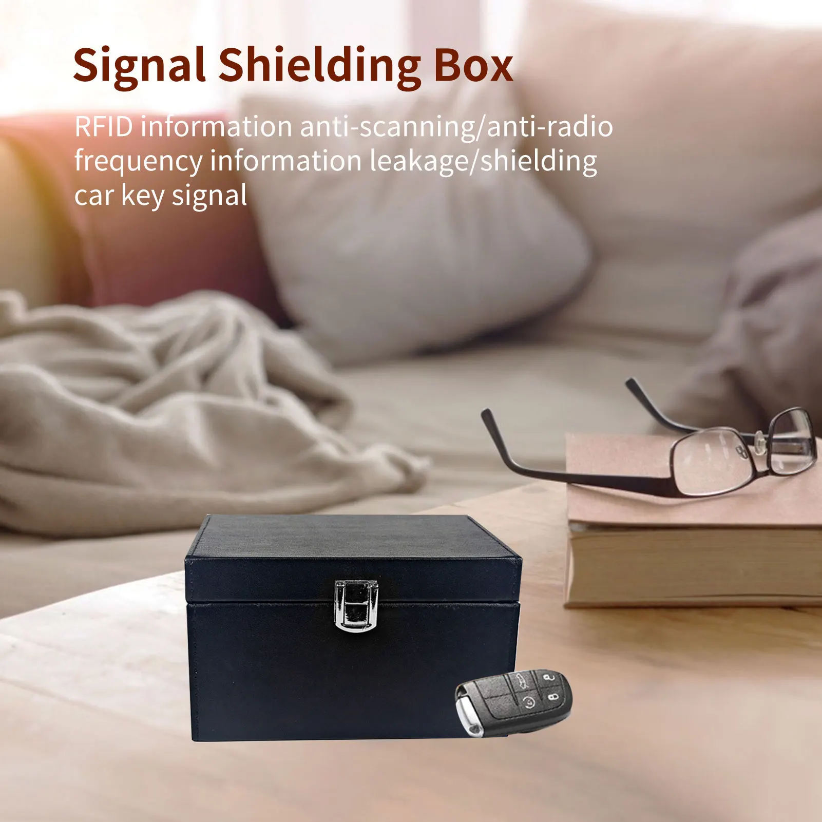 Signal Shielding Box Car Key Phones Fob Protector Anti Theft Faraday Cell Phone Signal Shielding Case Radiation Diplomatic