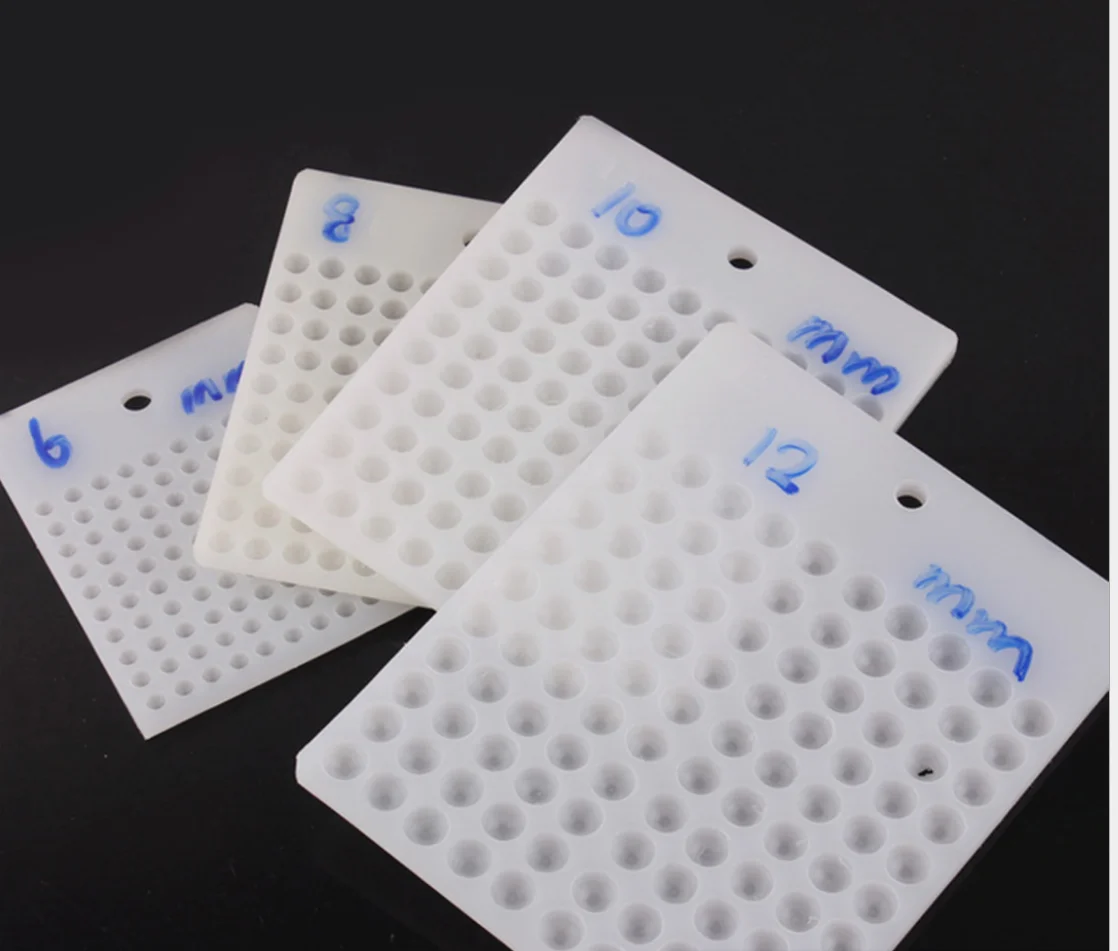 

2 Sets of Plastic Bead Counter Board for 3mm 4mm 5mm 6mm 8mm Beads #22619