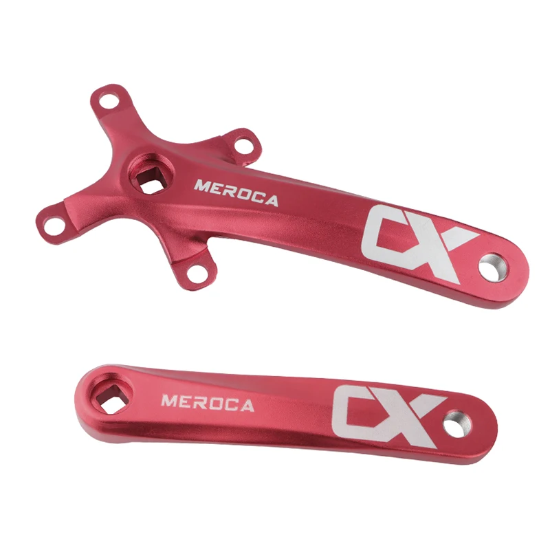 MEROCA Square Hole MTB Crankset 104BCD 170mm Aluminum Alloy Wide Narrow Tooth Chain 32T/34T/36/38/40T/42T Mountain Bike Crank