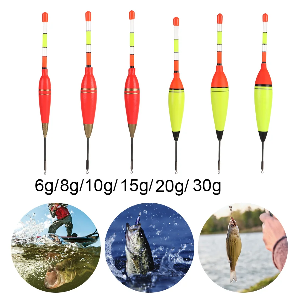 5g/8g/10g/15g/20g/30g EVA Foam Luminous Fishing Float High Quality Plastic Long Vertical Night Lighting Fishing Floats Bobber