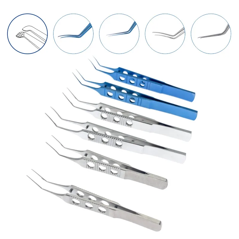 Ophthalmic Capsulorhexis Forceps Stainless Steel Titanium Ophthalmic Instruments Surgical Tools Forceps 