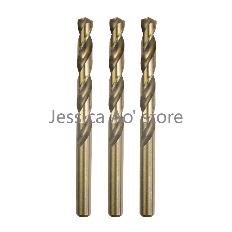 10pcs 1-8mm punte elicoidali punta di cobalto speciale per trapano industriale con codolo cilindrico in acciaio inossidabile
