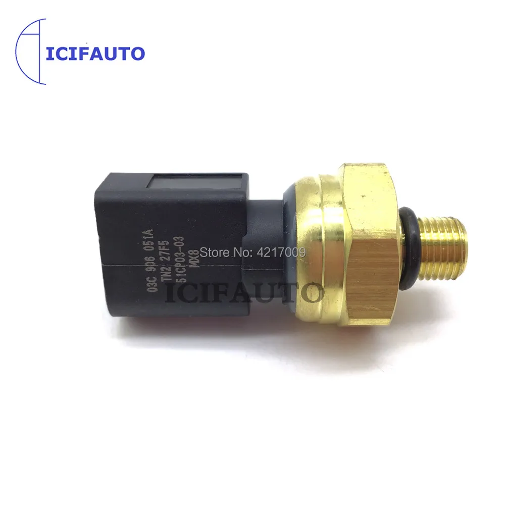 03C906051A Fuel Injection Pressure Sensor Sender For Volkswagen VW CC Passat  3.6L V6 Seat Skoda Petrol Audi A8