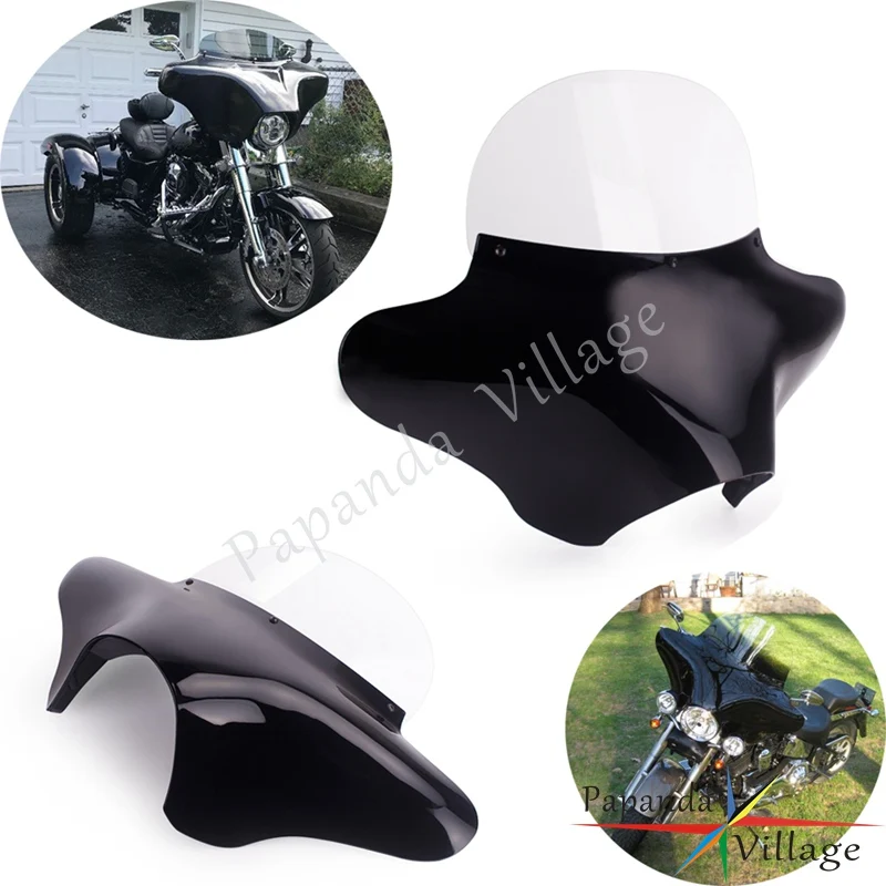 Detachable Batwing Fairing for Harley Touring Road King Street Glide Ultra Electra Road Glide Front Outer Fairing Windshield