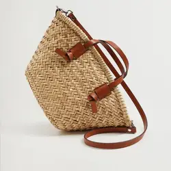 2021 ladies handbag leisure wicker woven basket bag rattan summer beach straw woven large capacity extra large messenger bag