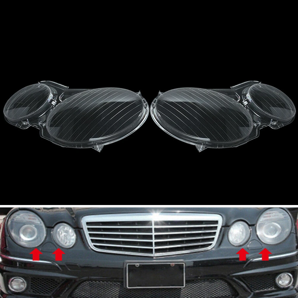 

Headlight Clear Lens Lampshade Head Light Headlamp Cover For 2002-2008 Mercedes Benz E Class W211 E320 E350 E280 E300 E500 E550