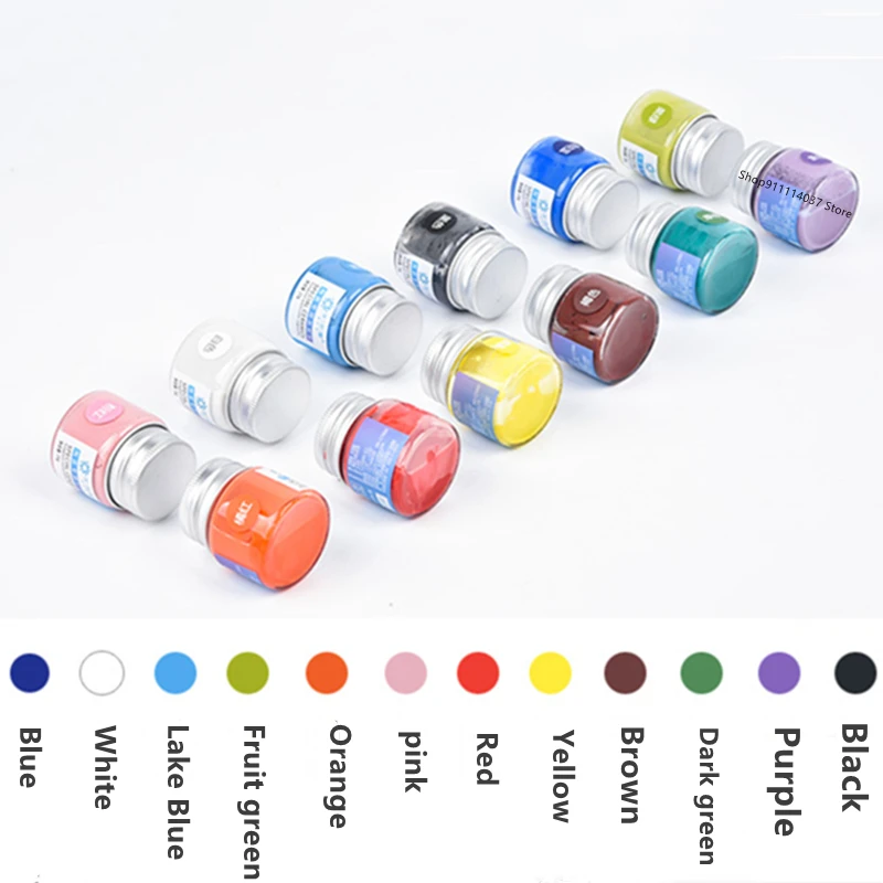 12 Color Set Pottery Art Painting Pigment Ceramic Underglaze Color DIY Professional Hand-painted Underglaze Water-based Paint