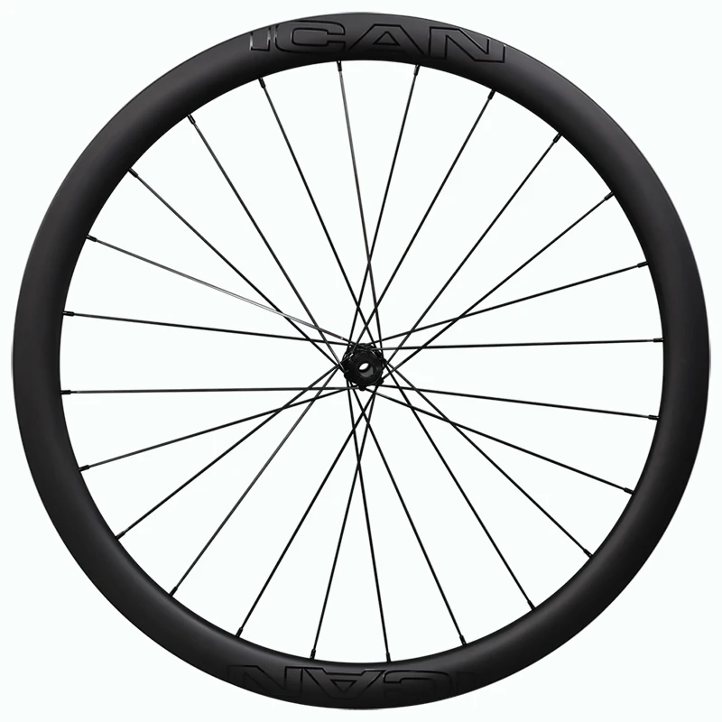 ICAN Carbon Bike Wheelset Disc Brake Super Light Rim Novatec 411 412 SAPIM-CX-RAY Wheels Carbon Clincher 50mm Carbon Wheels