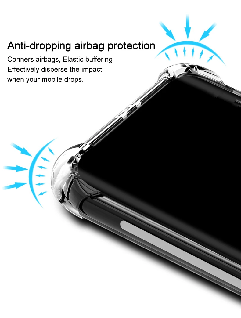 Schokbestendig hoesje voor ZTE Red Magic 7 Pro 6 Pro 5G Airbag Case Zachte TPU Game Phone Cover voor RedMagic 5G 7 6 Pro 7Pro 6 Pro Funda