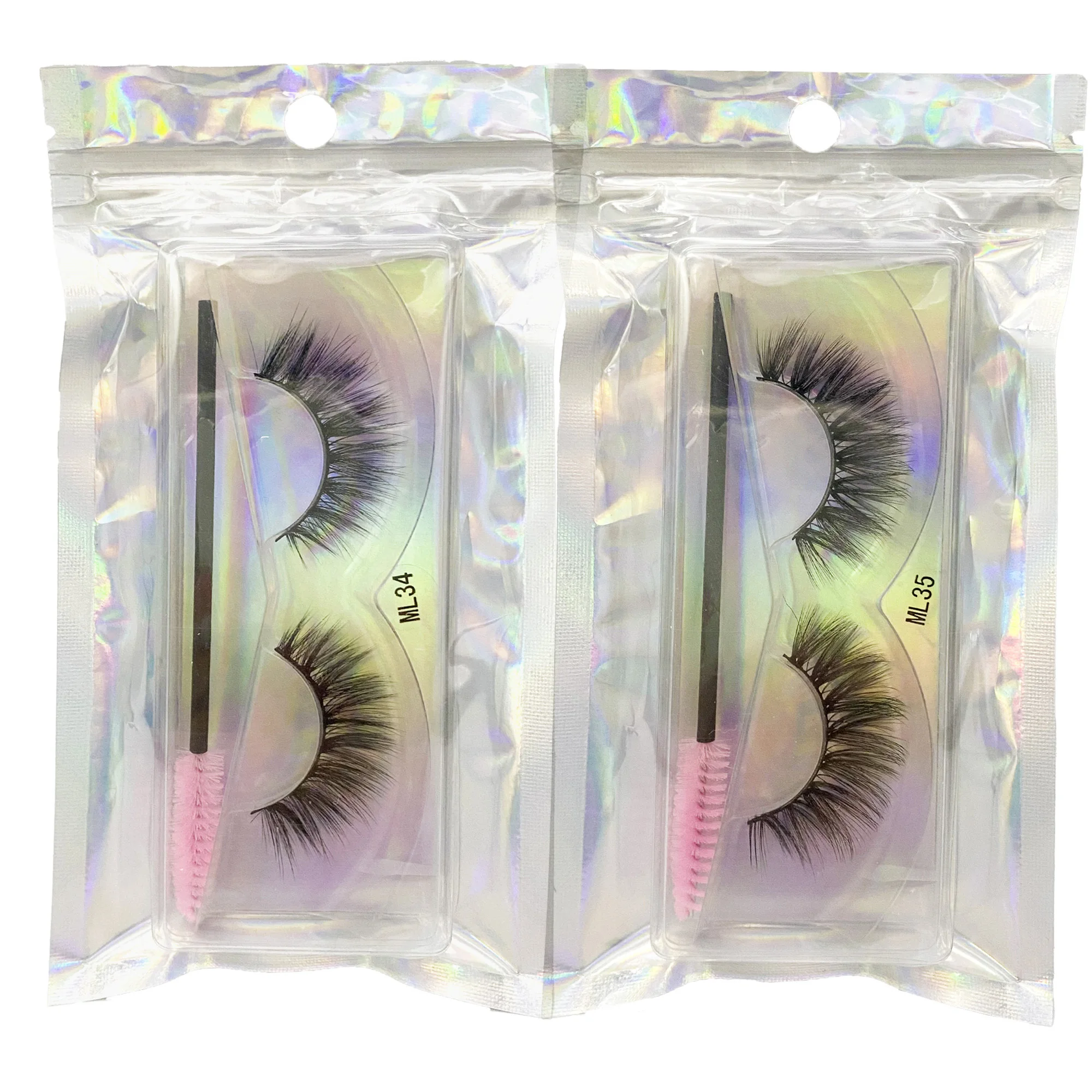 

Lashes Package Bags Mink Eyelashes Fluffy Volume 3d Mink Lashes Wholesale Natural Wispy Fake Eyelashes Dramatic Eyelash Brushes