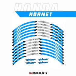 12 Pcs Motorcycle Wheels Tire Stickers Reflective Rim Strips Tape Motorbike Decals film For Honda Hornet 600 250 900 400 1000