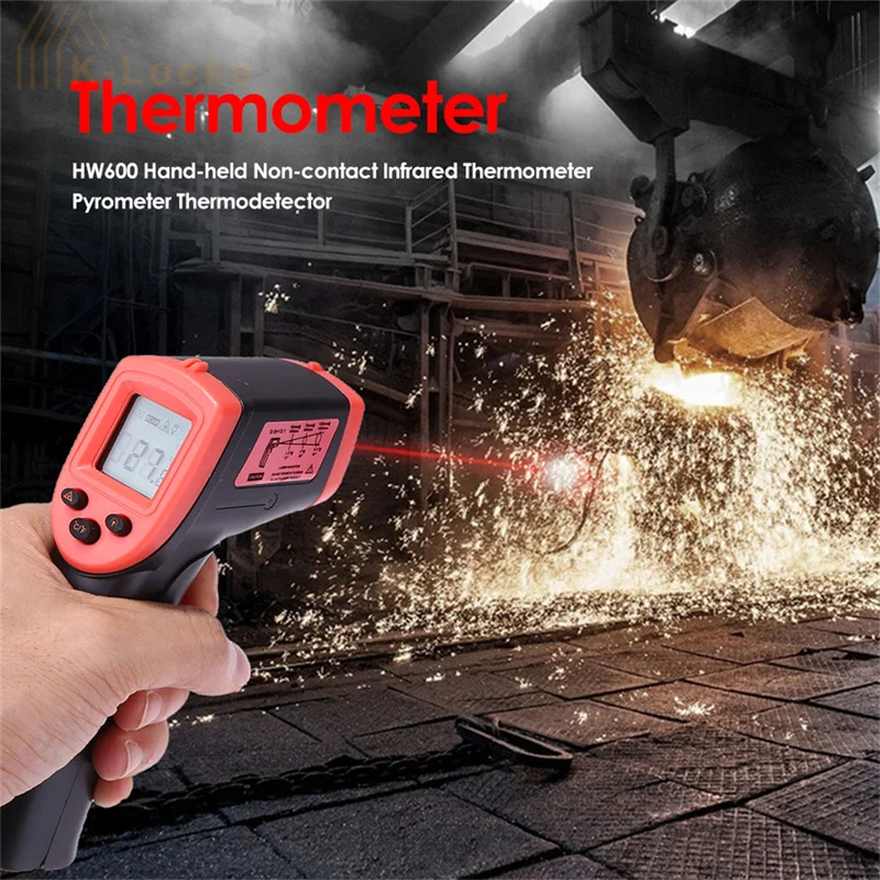 Portable Handheld Infrared Thermometer Digital Instant Read Home Kitchen BBQ Industrial High-precision Temperature Sensor