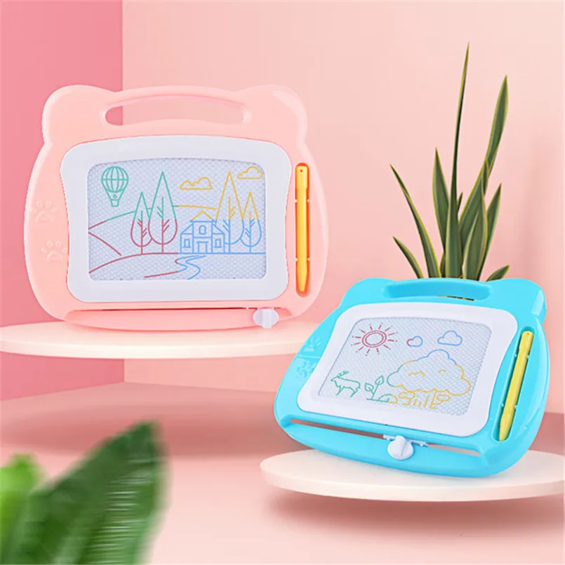 22*18 ซม.Mini Magnetic Drawing BOARD พร้อมปากกา Sketch Pad Doodle การเขียนแท็บเล็ตเด็กภาพวาดเด็กของเล่นการเรียนรู้ไวท์บอร์ด