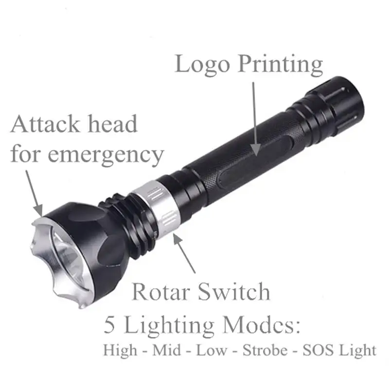 TMWT IP68 Waterproof Underwater Dive Flashlight 100m XML T6 Cool White LED Scuba Torch Diving lights for 18650 Battery