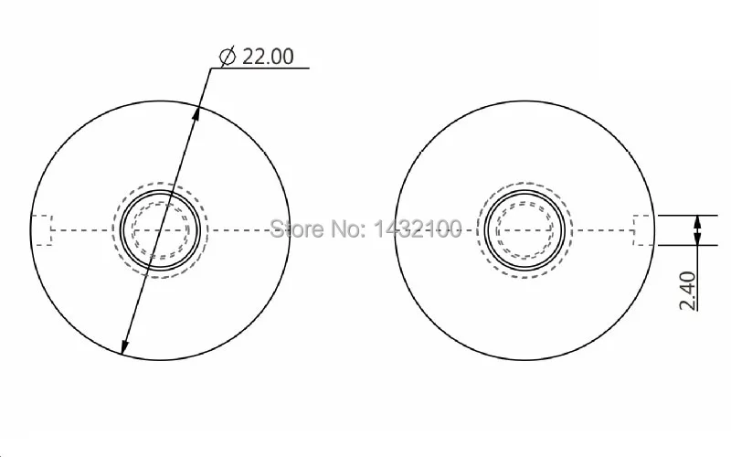 5degree narrow light LED lens for CREE XPL,XPE,XTE|Luxeon T|Seoul Z5P,CSP LEDs(HX-NB22-5)