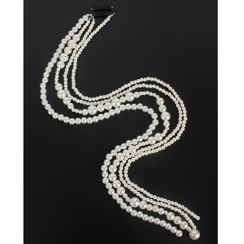 Simulated Pearl Long Tassel/Chain Bridal Wedding Hair Accessories Hair Clip Women Party Wedding Accessories Hair Jewelry