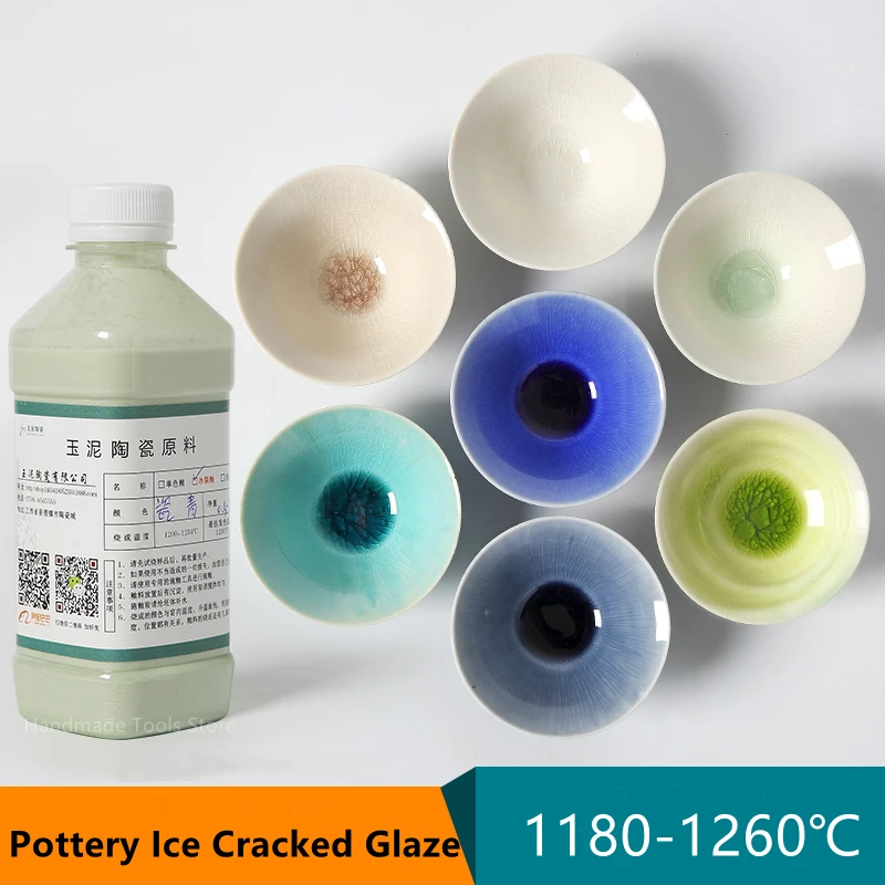 Jingdezhen Ceramic Ice Cracked Glaze Moderate Temperature Electric Kiln Firing Pottery Clay Crack Art Glass Glaze Water 330ml