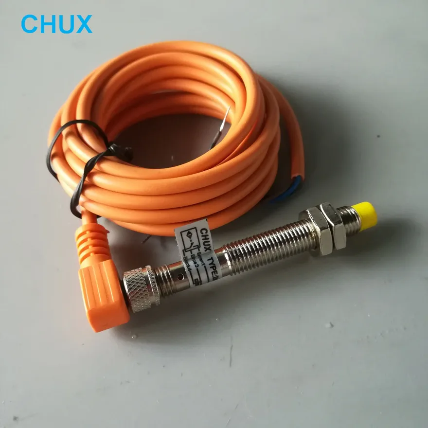 CHUX NPN Proximity Sensor With Bend Cable Connector Inductance DC6-36V Cylindrical LJ8A3 Series Metal Approach Switch