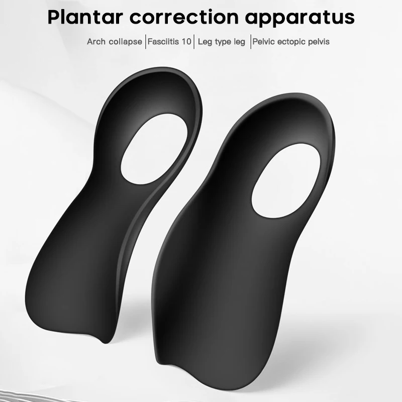 Unisex Flatfoot Orthotics Flatfoot Orthotics Cubitus Varus Orthopedic Feet Cushion O-shaped Legs Pads Care Insoles TPR Large