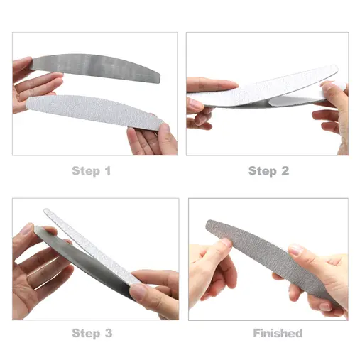 50Pcs/Lot Replaceable Nail File Strong Sandpaper Pedicure Limes Professional Removalble Pads With Metal Board For Manicure Tools - Image 6