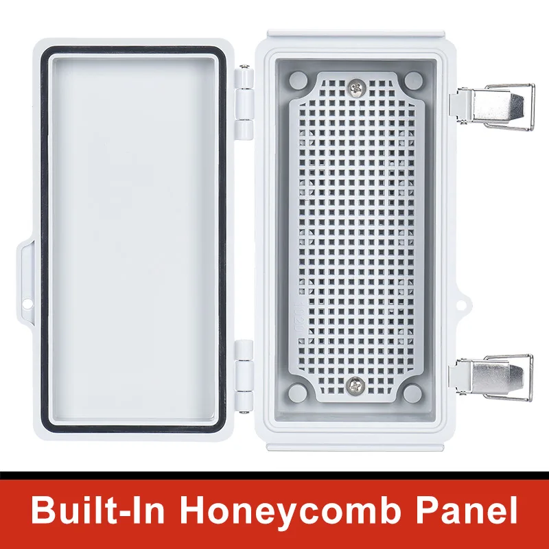 ABS Plastic Waterproof Enclosure Electrical Distribution Box With Hasp Electrical Junction Box Outdoor Sealed Switch Power Case