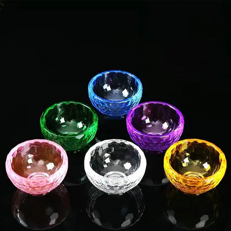 6cm Crystal Glass Bowl Essential Oil Cup Buddhist Utensils Home Decoration
