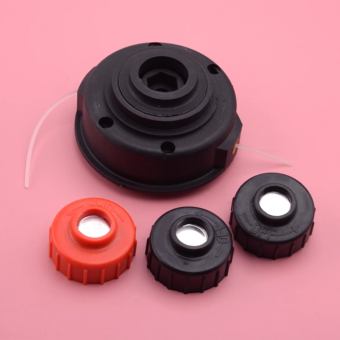 

4pcs M8x13mm Strimmer Trimmer Head Spool Line Assembly Kit Fit for Qualcast GDB30B Thread