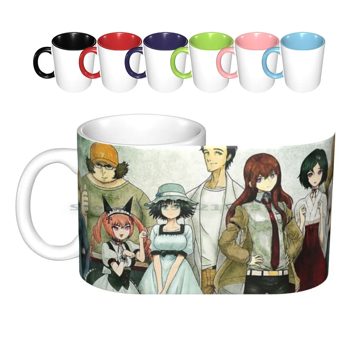 4k , Okabe , Kurisu From Steins Gate Ceramic Mugs Coffee Cups Milk Tea Mug Steins Gate Steins Gate Steins Gate Steins Gate