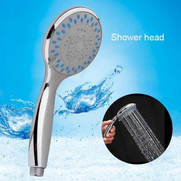 Chrome Plating Anti Limescale Rumah Kamar Mandi Universal 5 Mode Fungsi Handheld Shower Kepala B99