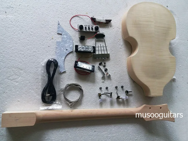 NEW DIY Electric Bass Guitar Kit Violin Bass Build Your Own