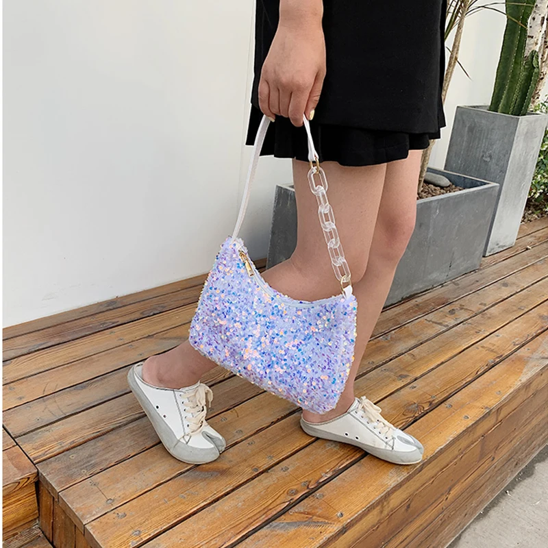 Retro Embroidery Shoulder Bag for Women Trendy Nylon Handbag Female Small Subaxillary Bags Casual Retro Mini Shoulder Bag