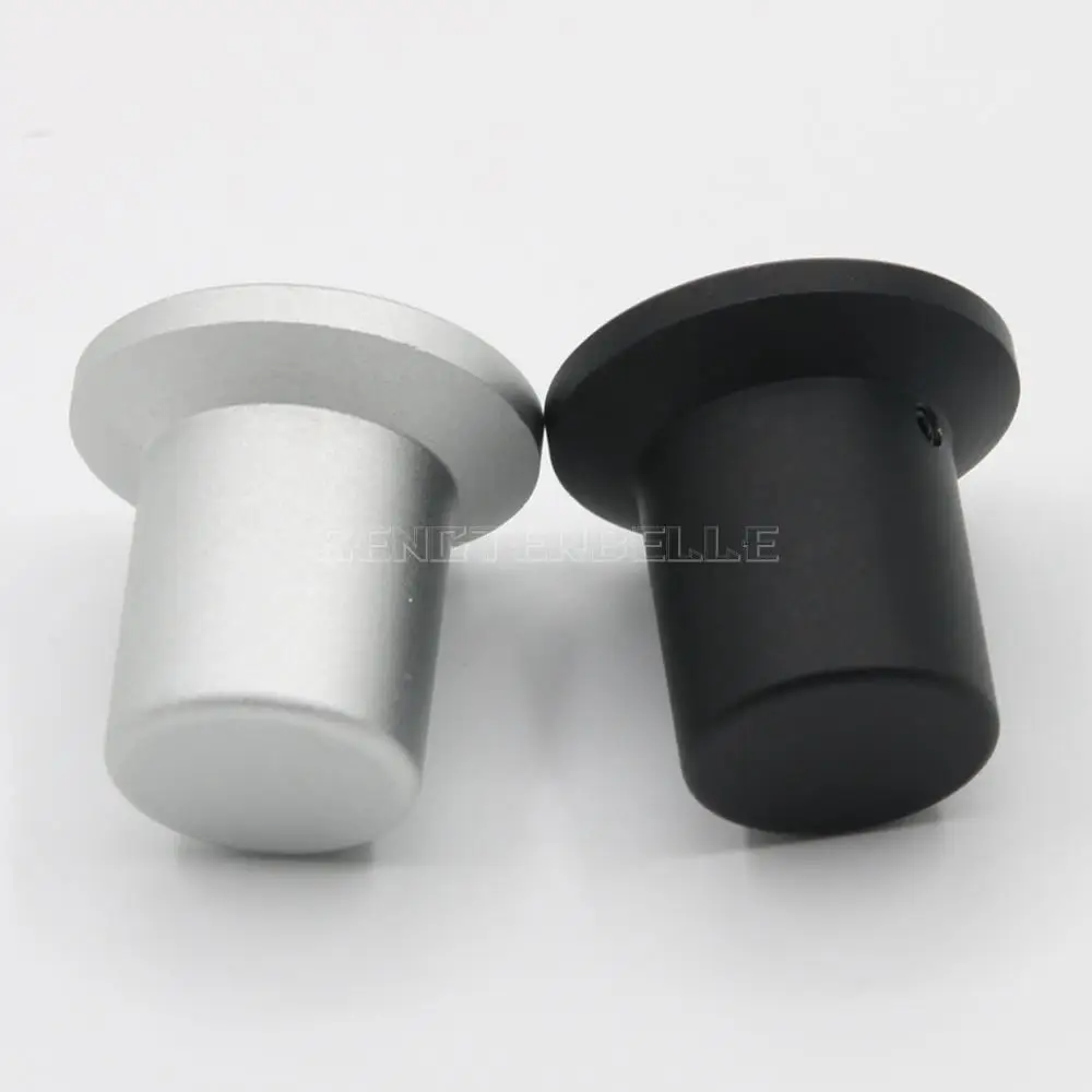 直径 30 ミリメートル高 28 ミリメートルボリュームポテンショメータ全アルミノブ HiFi オーディオアンプ用シルバーまたはブラック