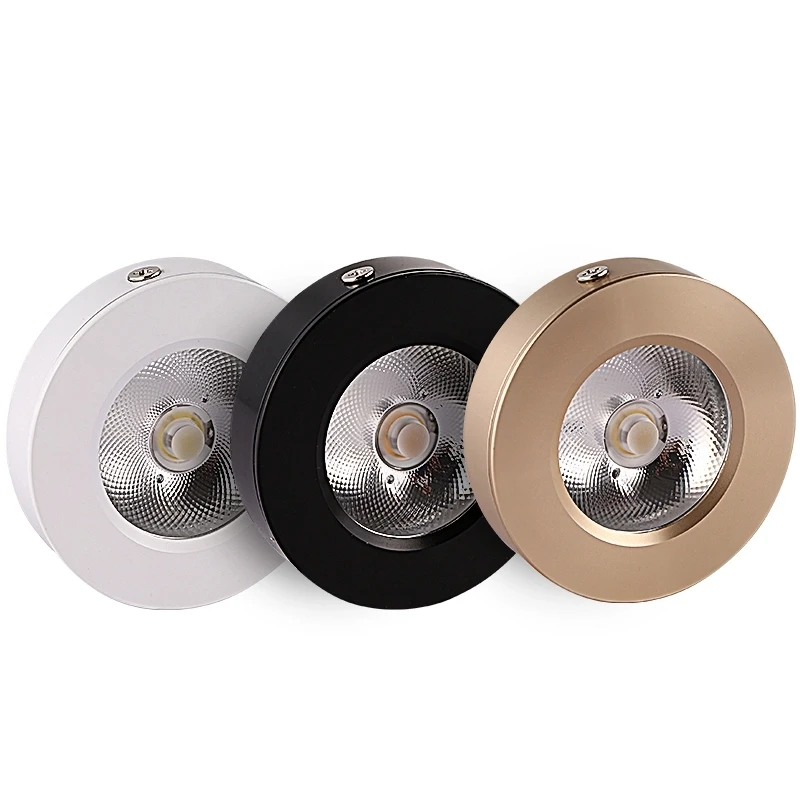 Ultracienki downlight LED, reflektor sufitowy, AC220V, szafka, oświetlenie wewnętrzne, ciepła biel i zimna biel, 3W5W 7W 10W 15WCOB