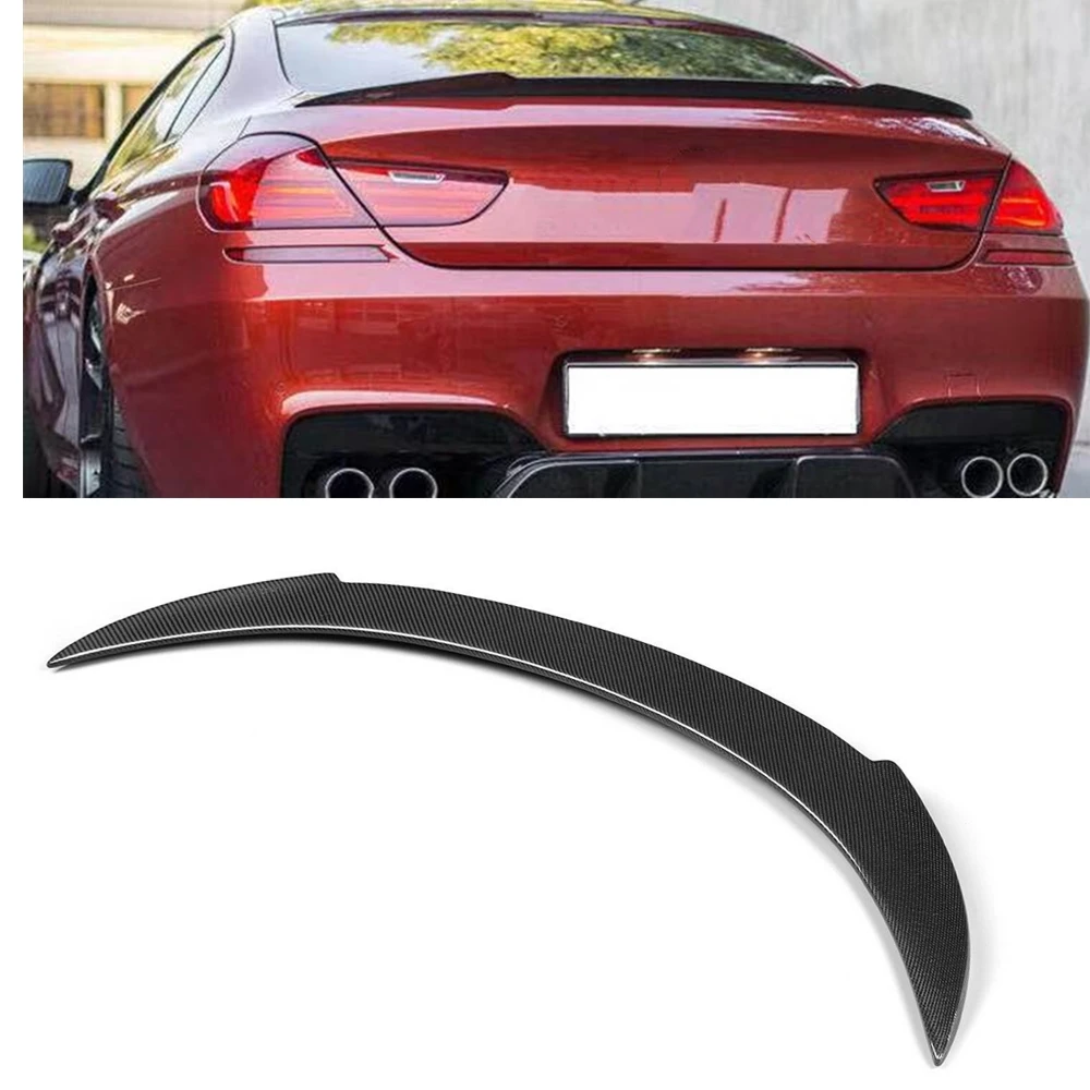 

Rear Spoiler Wing For BMW F06 6-Series 640i 650i M6 Gran Coupe 4 Door V Style Real Carbon Fiber Car Trunk Lid Flap Splitter Lip