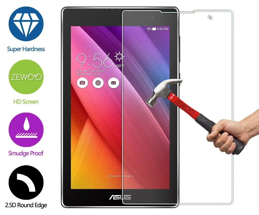 

9H Tempered Glass Screen Protector Film for ASUS ZenPad C 7.0 Z170 Z170C Z170CG Z170MG 7" Tablet