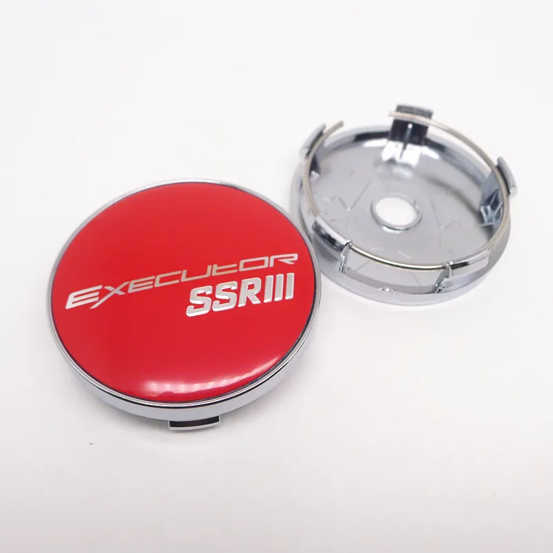 4Pcs 60mm For Executor SSR Car Wheel Center Hub Cap Cover 56mm Emblem Badge Sticker Auto Styling