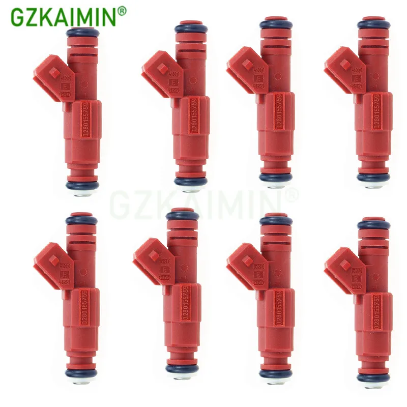 

set 8pcs High performance Red 30 lbs/hr FUEL INJECTORS 94 54 556- 9454556 0280155759 0280 155 759 For Ford 4.6L 5.4L 5.8L