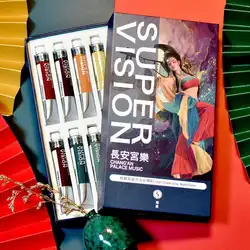 Profissional água cor pintura tubo, pintura desenho arte suprimentos, super visão, alto grau cinza aquarela, 10 cores, 8ml