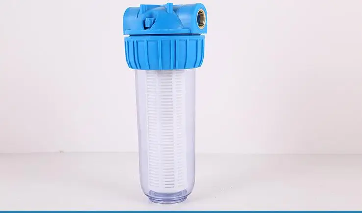 10 inch transparent European style Italian bottle household water purifier front high pressure washer pre filter