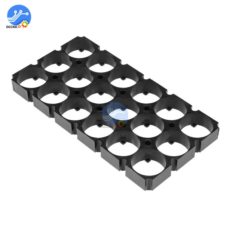 10pcs 1x2 1x3 3x6 3x5 4x5 18650 Lithium Battery ABS Holder Bracket Cells Spacer Heat Shell for Battery Pack Charging